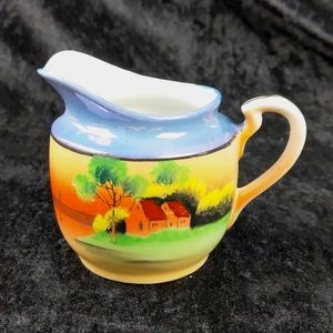 Vintage Handpainted Japanese lusterware creamer